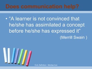 BUILDING YOUR MINDMAP

Let's CLIL!

 