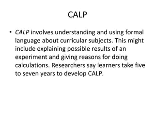 CLIL: Looking at language for teaching subject content | PPTX
