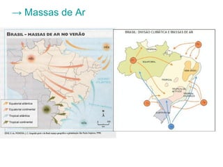 → Massas de Ar
 