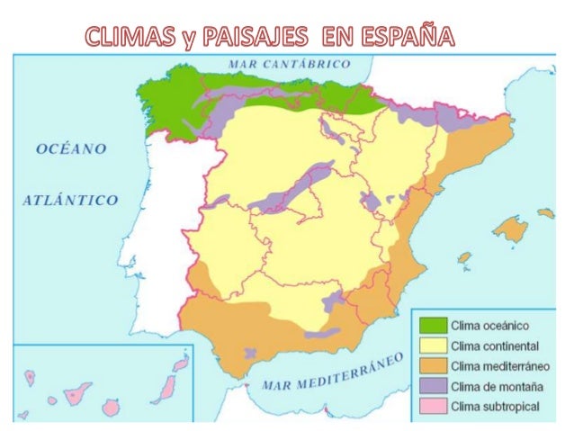 Clima y paisajes de España