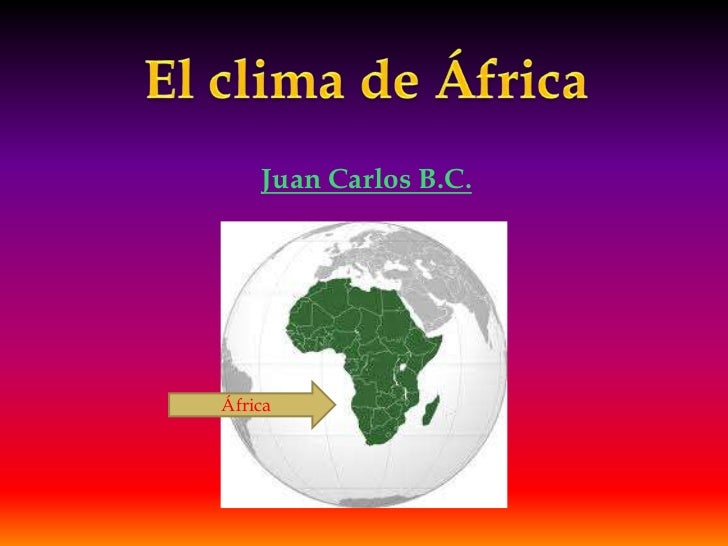 Clima africa j.c