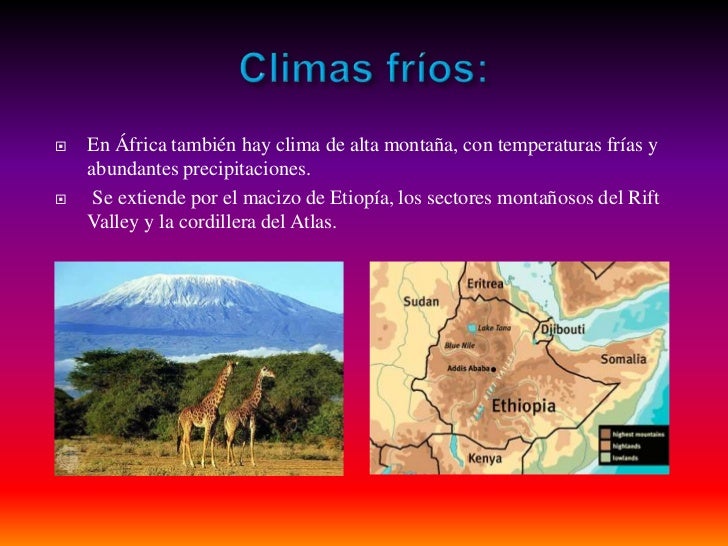 Clima africa j.c