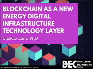 BEC	Blockchain	in	Energy	- BEC	©	2020.	All	Rights Reserved
80-20-80	
 