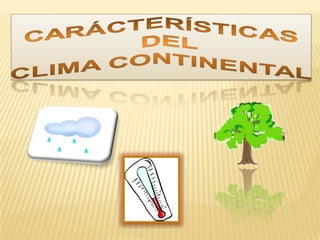 Clima continental  España