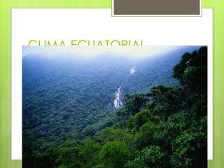 CLIMA ECUATORIAL 