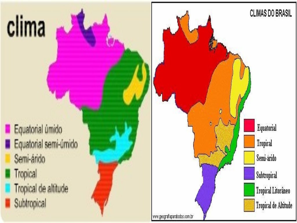Marque A Alternativa Que Não Corresponde Aos Climas Do Brasil