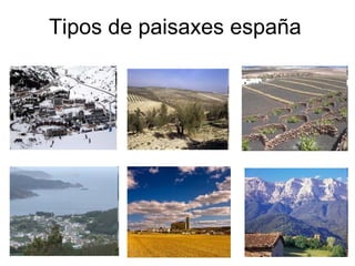 Tipos de paisaxes españa 