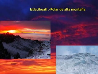 Iztlacihuatl .-Polar de alta montaña
 