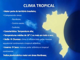 Clima tropical de altitude: resumo, características - Brasil Escola