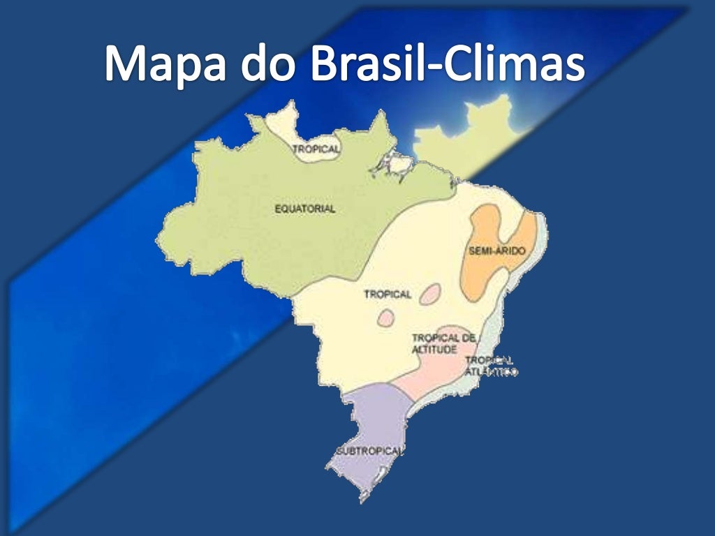 Marque A Alternativa Que Não Corresponde Aos Climas Do Brasil