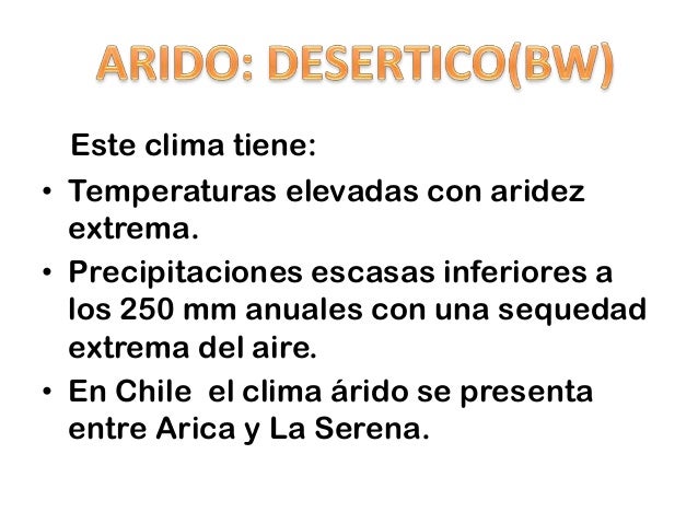 Clima seco