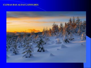 CLIMAS DAS ALTAS LATITUDES
 