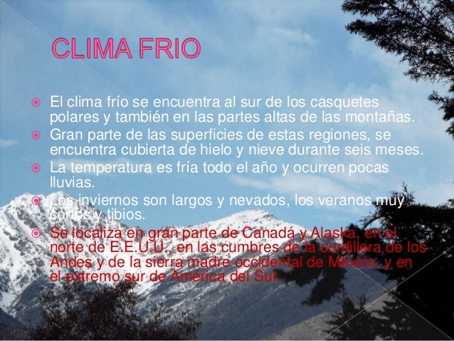 Climas y regiones naturales