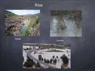 Estiaje
Crecidas
Ríos
 
