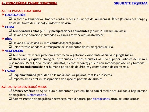 3.- ZONAS CCÁÁLLIIDDAA:: PPAAIISSAAJJEE TTRROOPPIICCAALL
3.1.- EL PAISAJE TROPICAL
LOCALIZACIÓN
SSIIGGUUIIEENNTTEE EE...