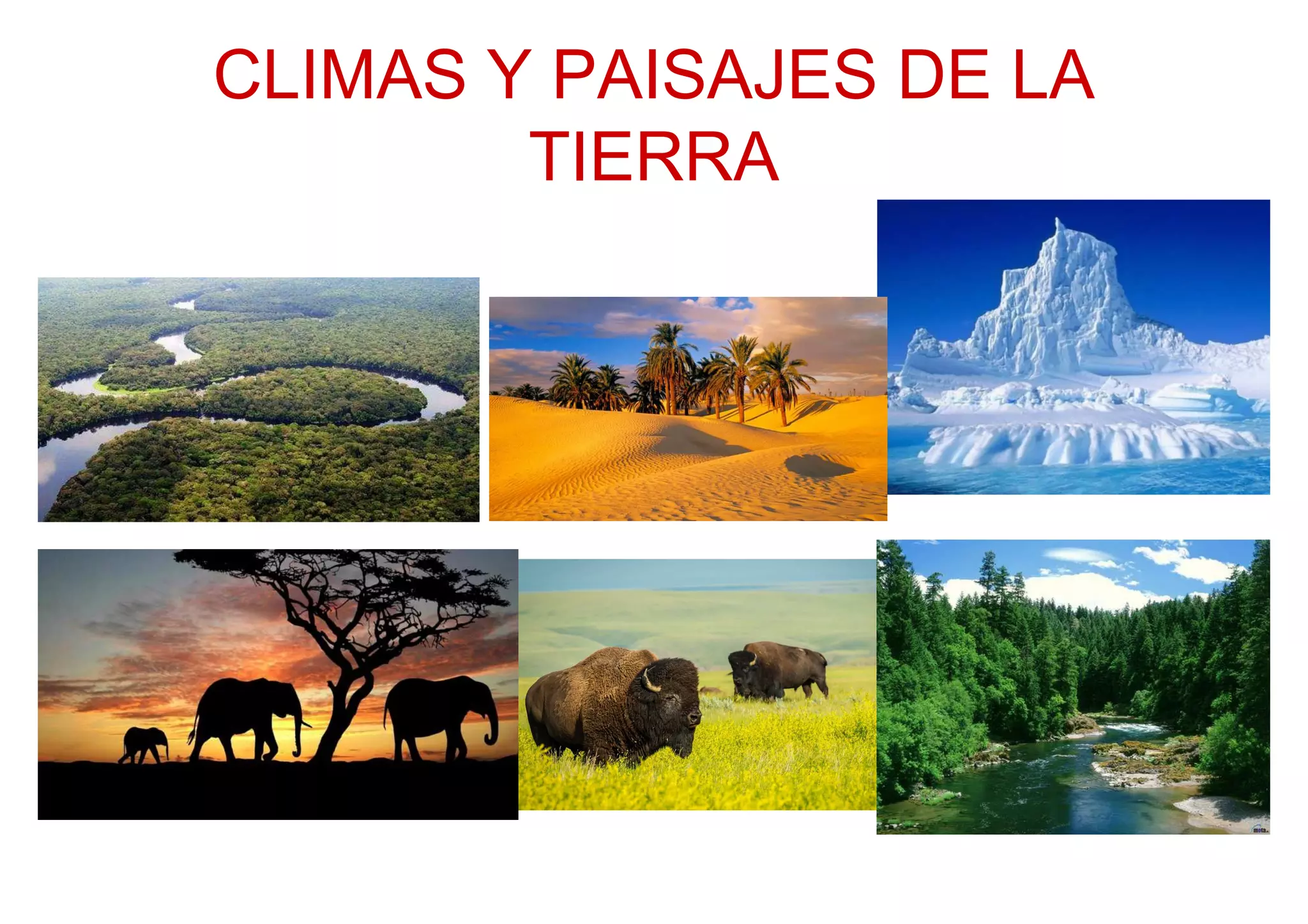 Climas y paisajes de la tierra | PPT