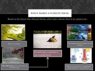 An Ideal Climate | PPTX