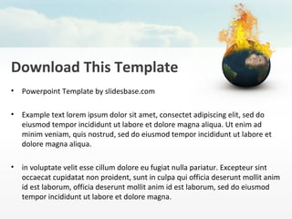 Global Warming PowerPoint Template | PPT