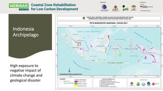 Indonesia
Archipelago
High exposure to
negative impact of
climate change and
geological disaster
 