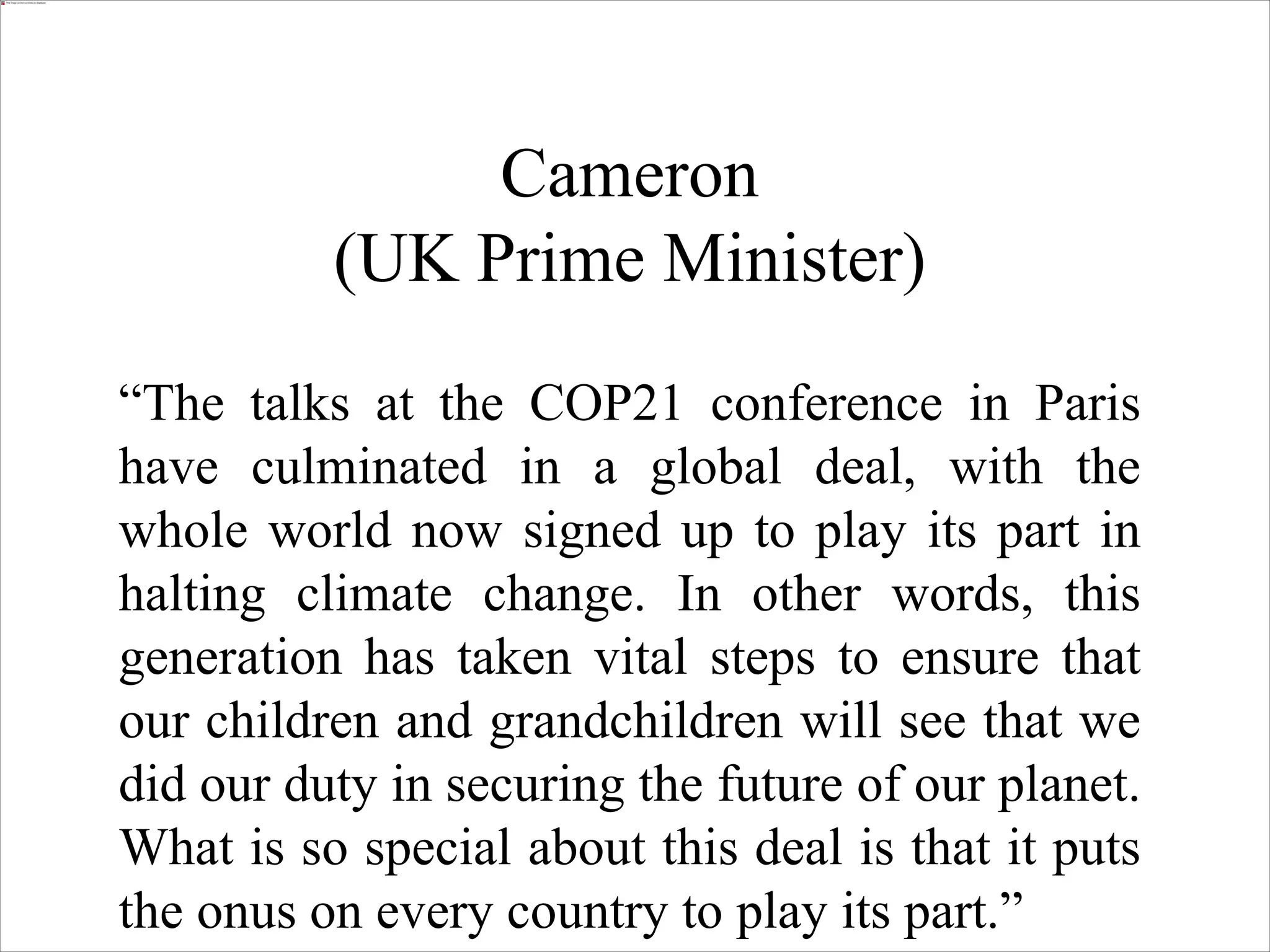 Climate change and Paris Agreement | PPTX