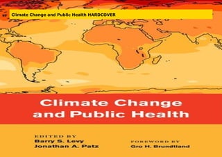 Climate Change and Public Health HARDCOVER
 