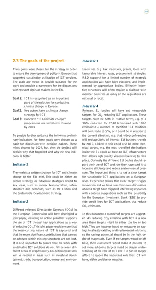Climate Change Road Map