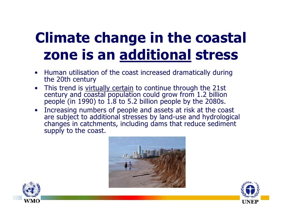 Climate changes impact on coastal regions