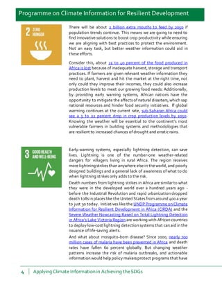 Applying Climate Information to Achieve the Sustainable Development ...