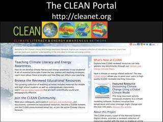 The CLEAN Portal
 http://cleanet.org
 