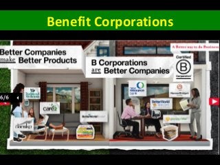 Benefit Corporations
 