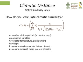 Climate Analogues - Introduction