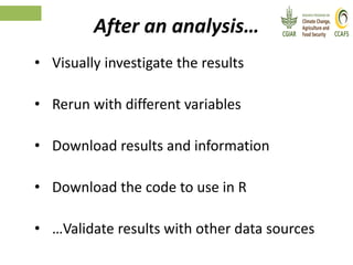 Climate Analogues - Introduction