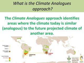 Climate Analogues - Introduction