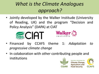 Climate Analogues - Introduction