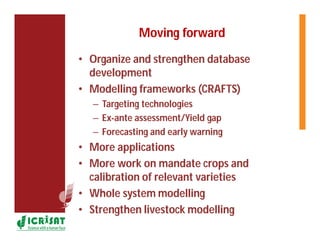 Climate and crop modeling by Gummadi Sridhar,Gizachew Legesse,Pauline Chivenge, Martin Moyo,Lieven Claessens