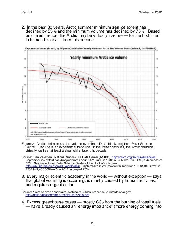 Climate Change Briefing for Policy Makers Slide 2