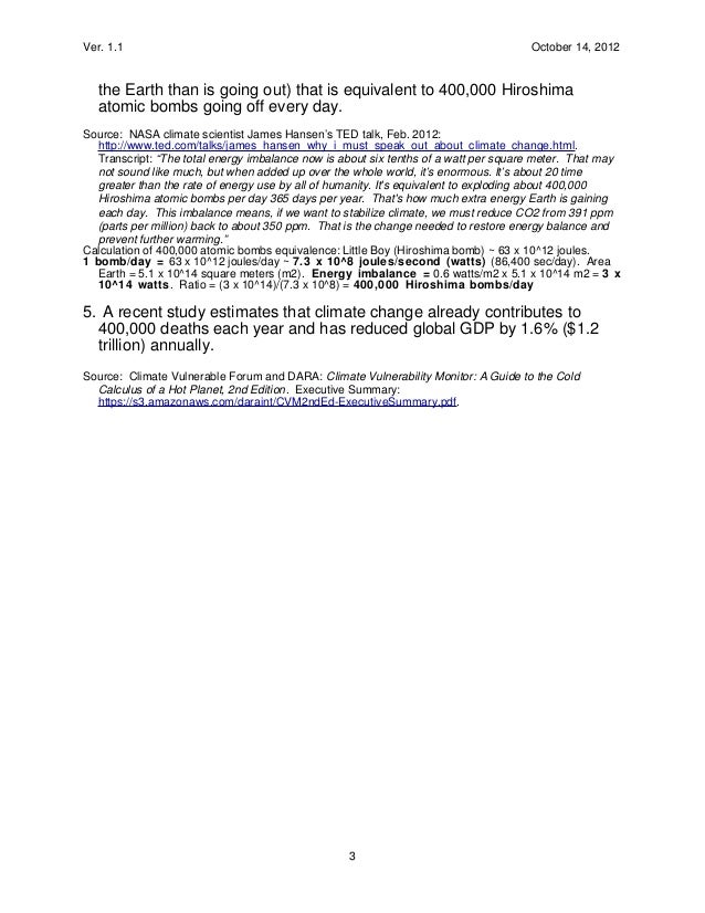 Climate Change Briefing for Policy Makers Slide 3