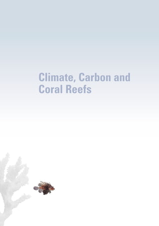 Climate, Carbon and
Coral Reefs
 