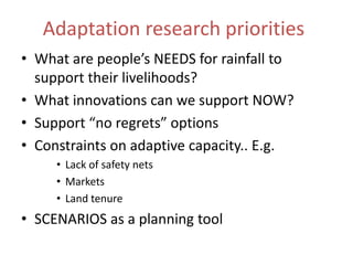 Climate change adaptation in northern Ethiopia