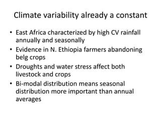Climate change adaptation in northern Ethiopia