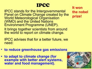 Climate change A Presentation By Mr Allah Dad Khan Former Director ...