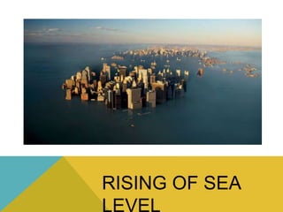 RISING OF SEA
LEVEL
 