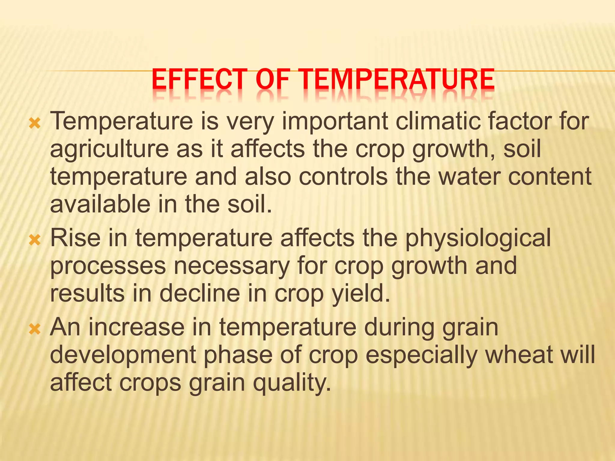 climate change and impact of Indian Agriculture | PPTX