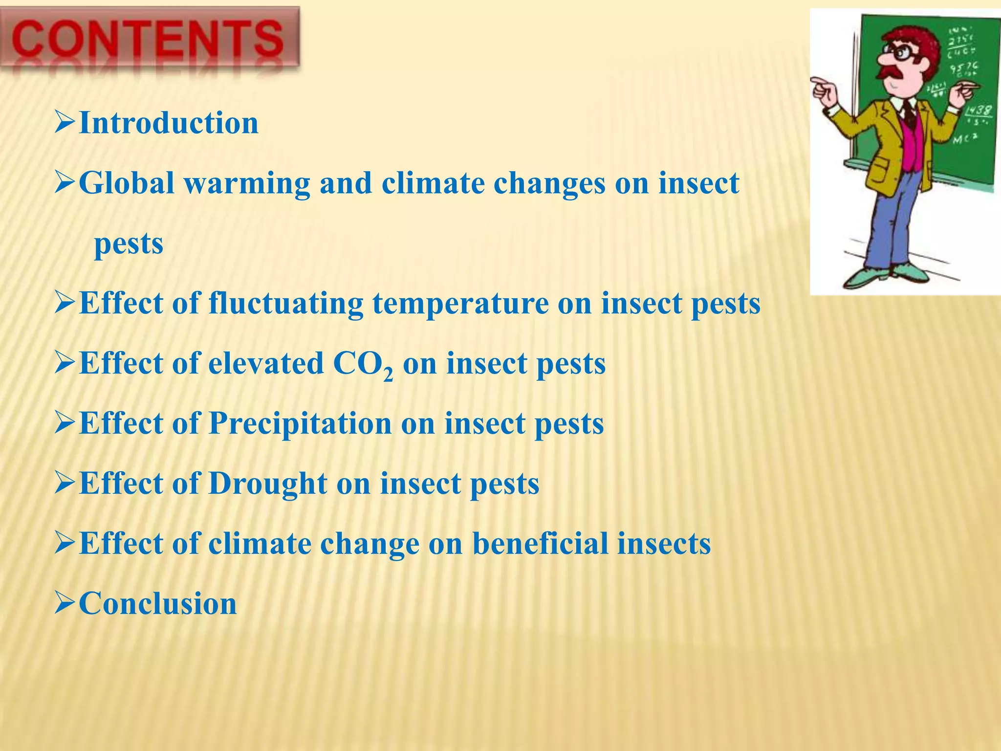 Effect of Climatic Change on Harmful insect pests and Beneficial ...
