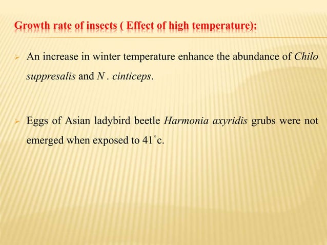 Effect of Climatic Change on Harmful insect pests and Beneficial ...