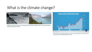 What is the climate change?
 