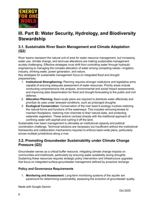 Climate Change- Adaptation and Resilience Discussion Framework | PDF