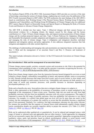 Climate change 2014 synthesis report long report | PDF