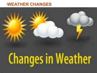 *WEATHER CHANGES
 