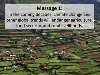 Climate Change Agriculture and Food Security CCAFS CIAT